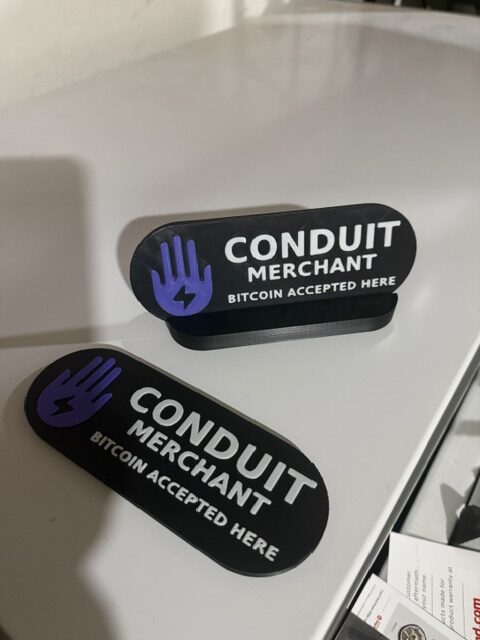 Conduit Merchant Sign